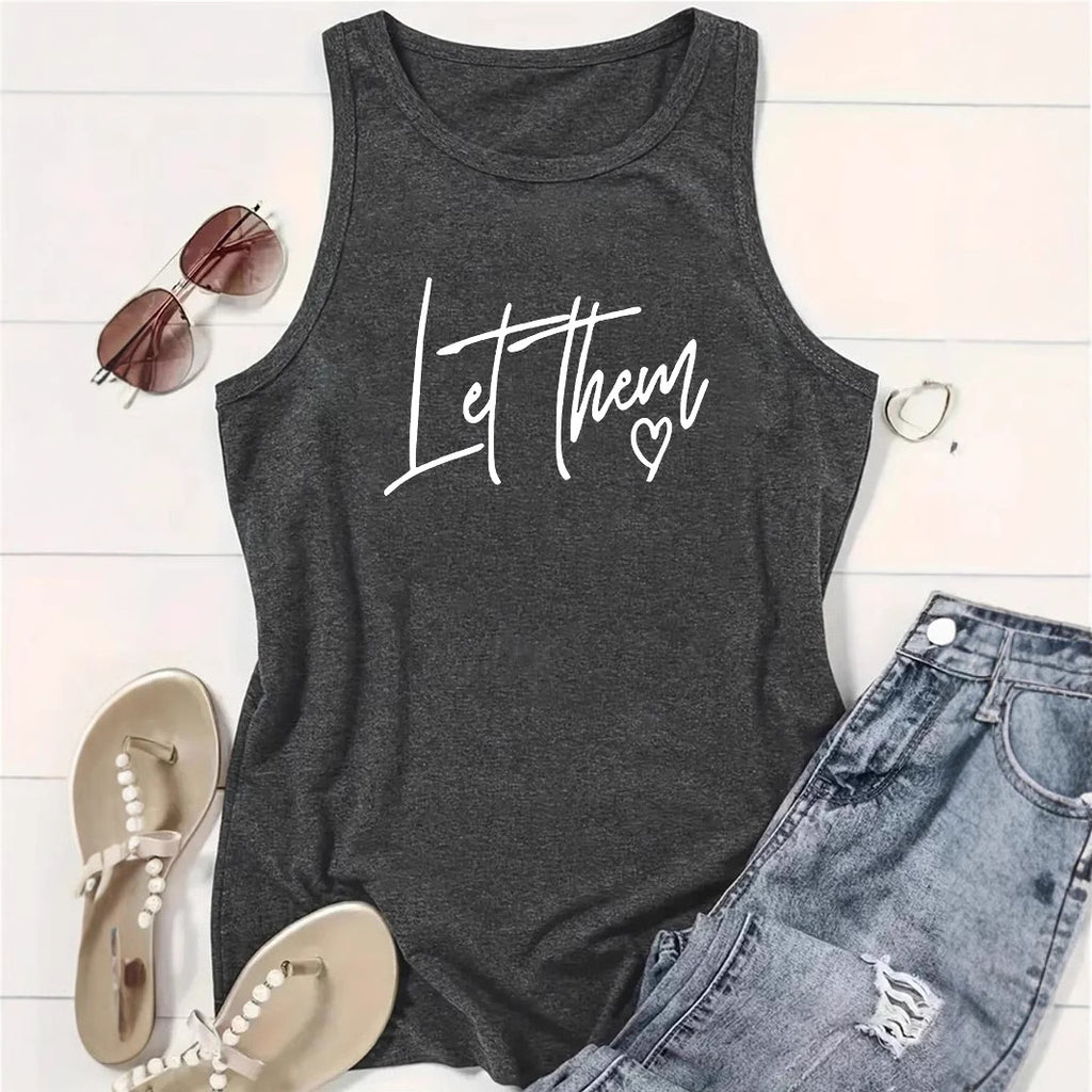 Letterhem letter printed vest