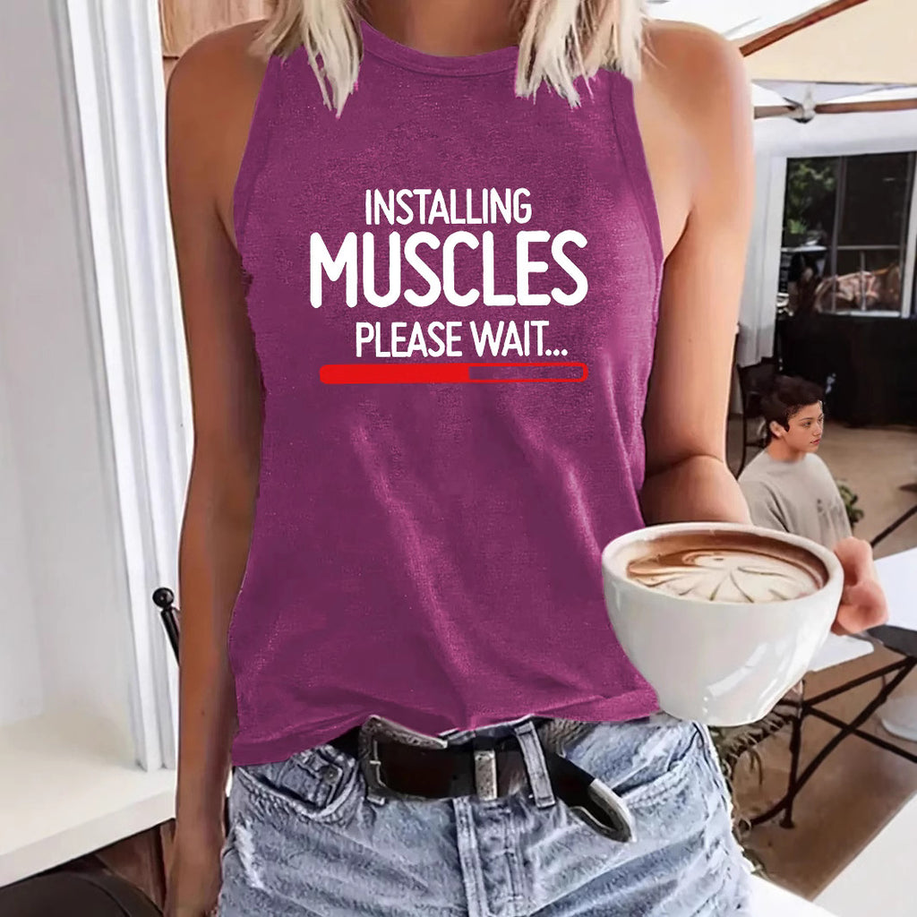 MUSCLES printed vest