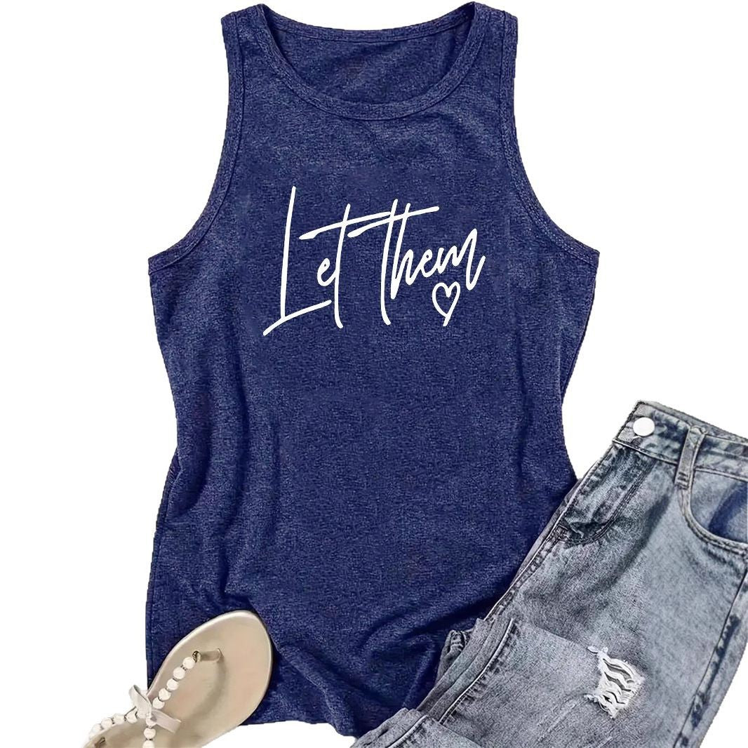 Letterhem letter printed vest