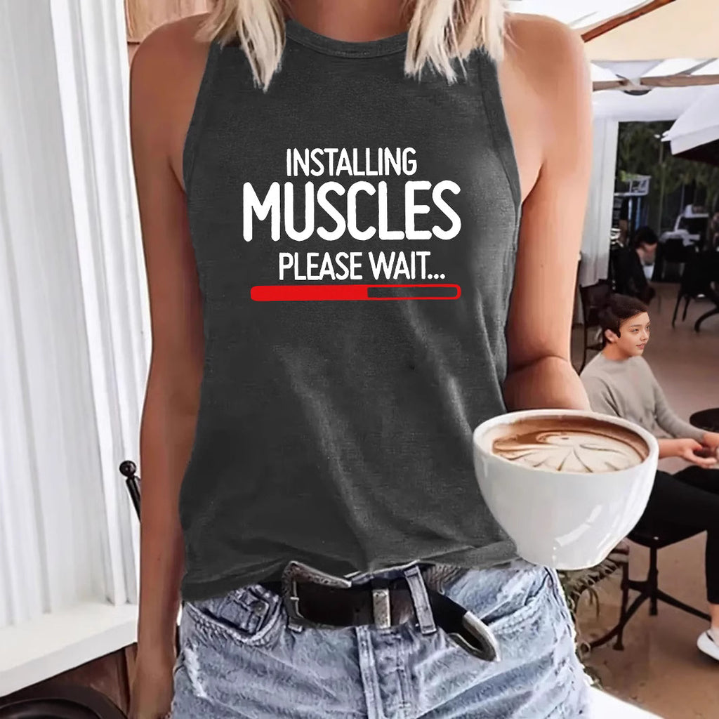 MUSCLES printed vest