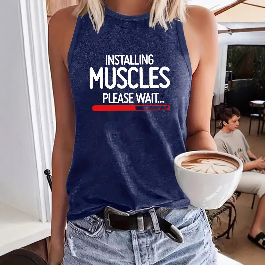 MUSCLES printed vest