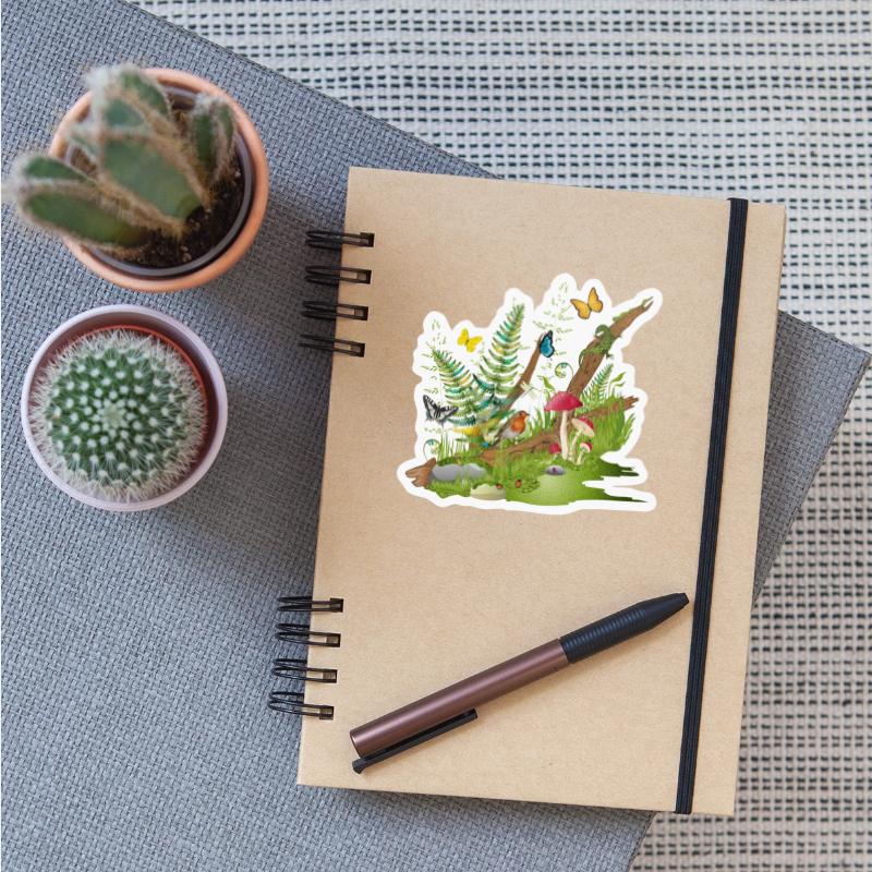 a piece of nature on the edge of the forest