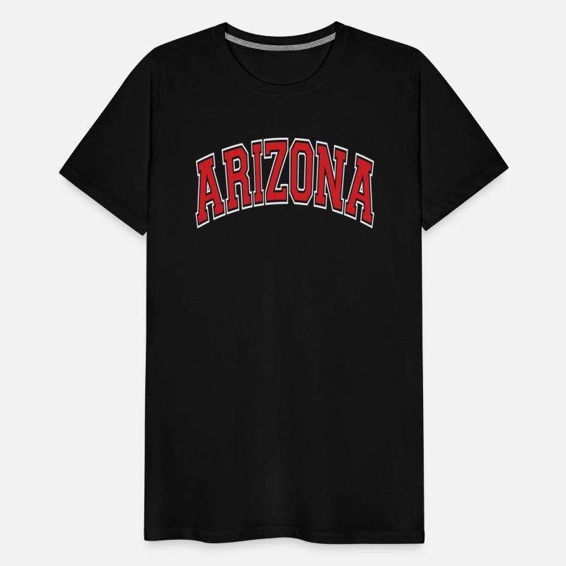 Arizona Varsity Style Red Text