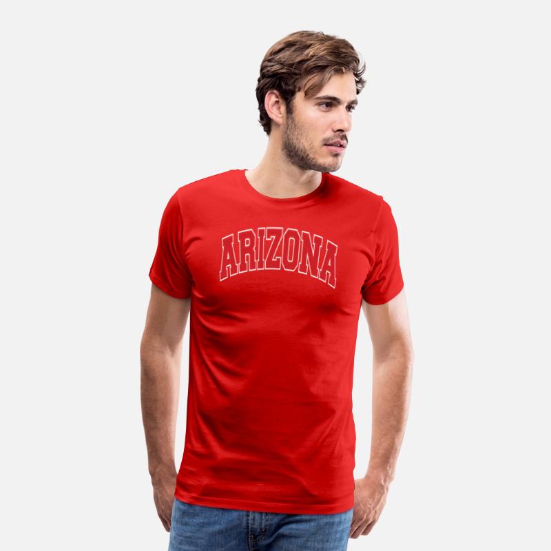 Arizona Varsity Style Red Text