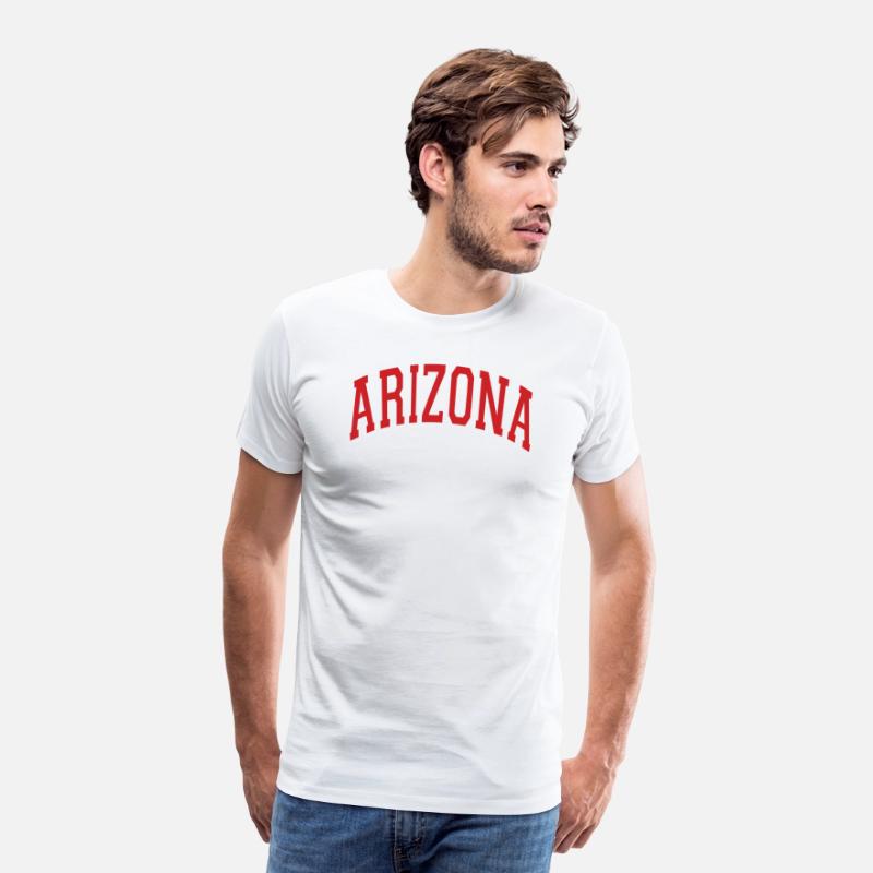 Arizona Varsity Style Red Text