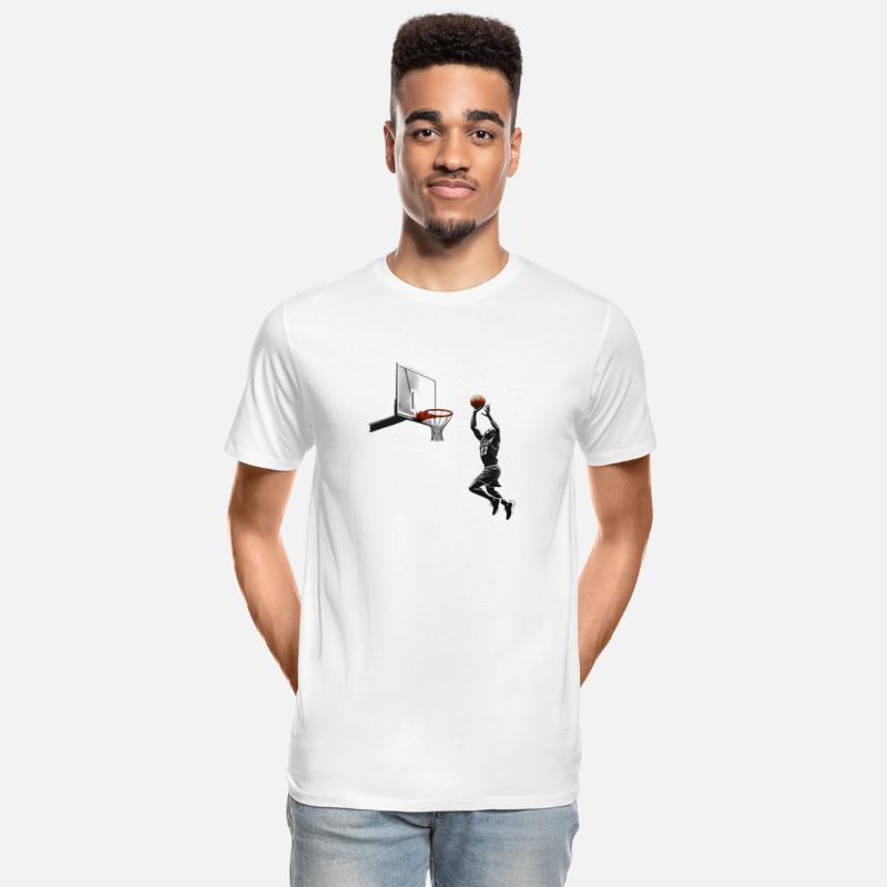 Basketball player trying to score a goal