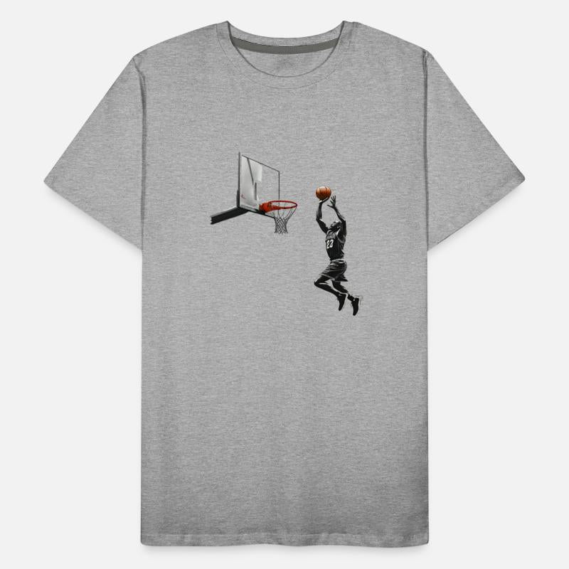 Basketball player trying to score a goal