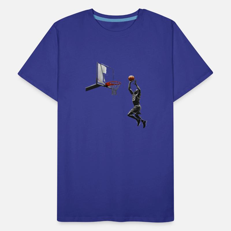 Basketball player trying to score a goal