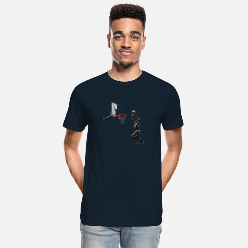 Basketball player trying to score a goal