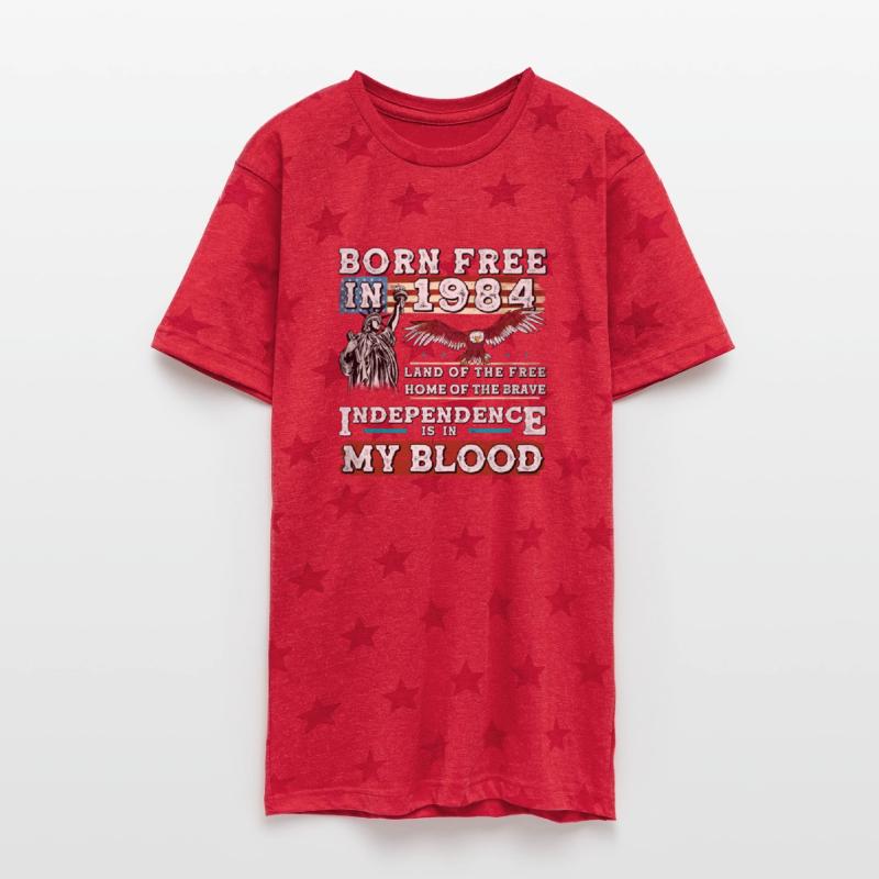 Born Free in 1984 - Vintage 41 Years of Red,