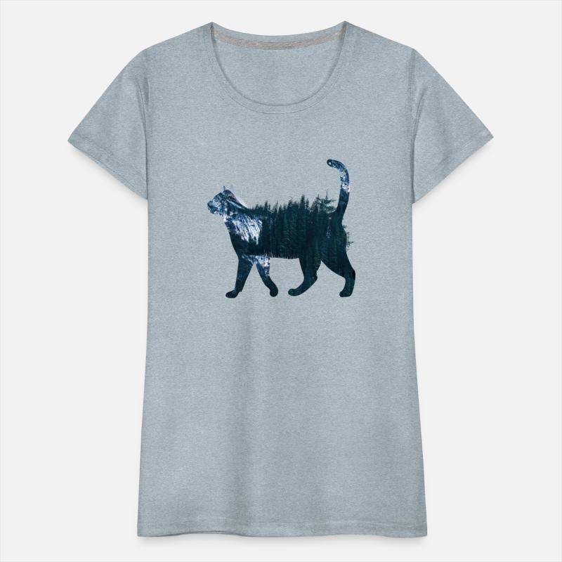 Cute Cat meow animal bobcat like cat in the forest