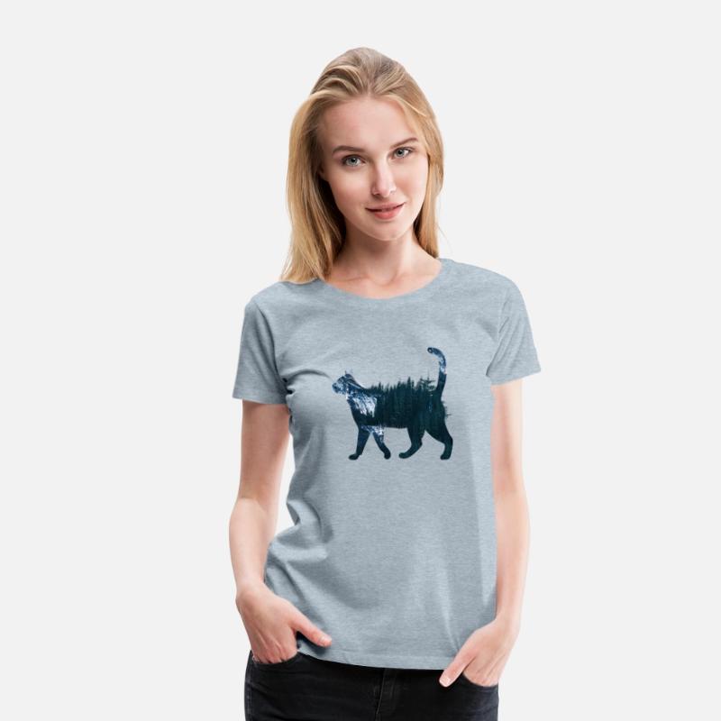 Cute Cat meow animal bobcat like cat in the forest