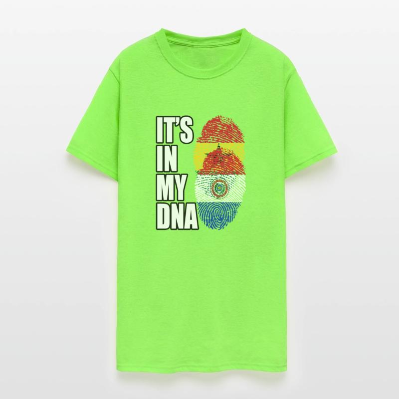 Ghanaian And Paraguayan Mix Heritage DNA Flag