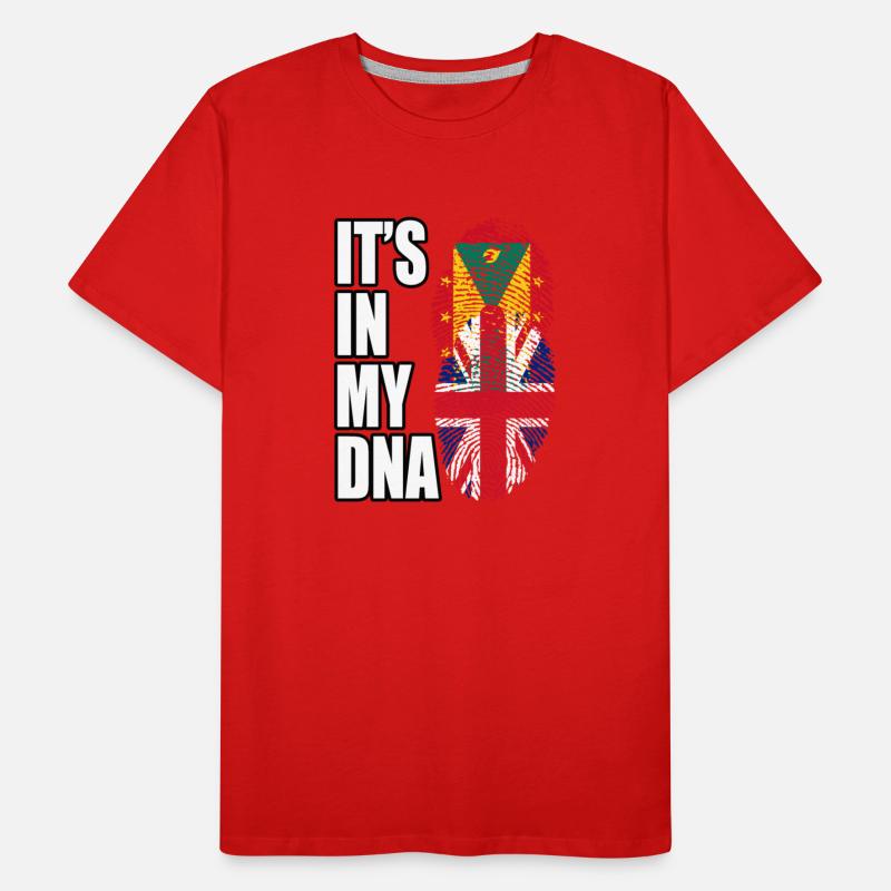 Grenadian And British Mix Heritage DNA Flag