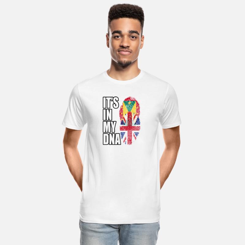 Grenadian And British Mix Heritage DNA Flag