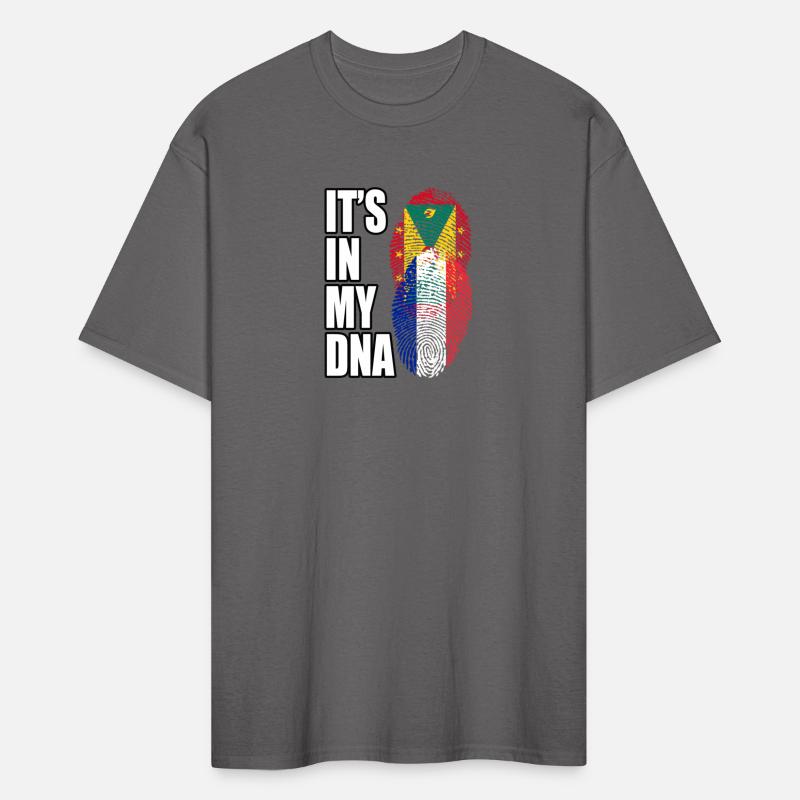 Grenadian And French Mix Heritage DNA Flag