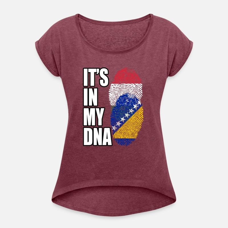 Hungarian And Bosnian Mix Heritage DNA Flag