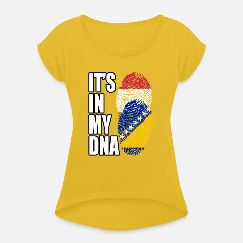 Hungarian And Bosnian Mix Heritage DNA Flag