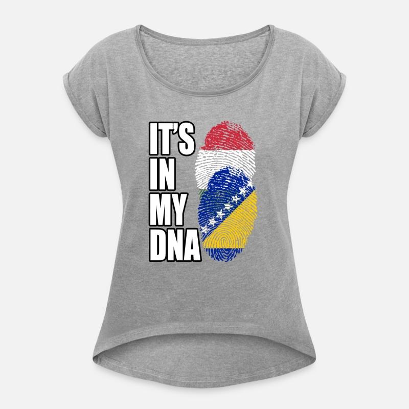 Hungarian And Bosnian Mix Heritage DNA Flag