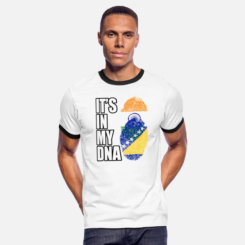 Indian And Bosnian Mix Heritage DNA Flag