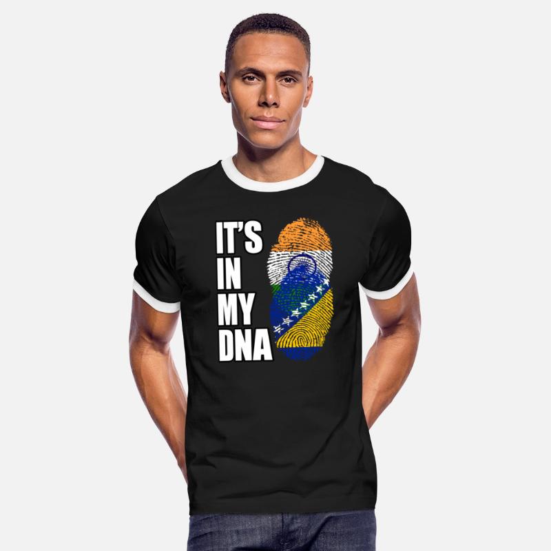 Indian And Bosnian Mix Heritage DNA Flag