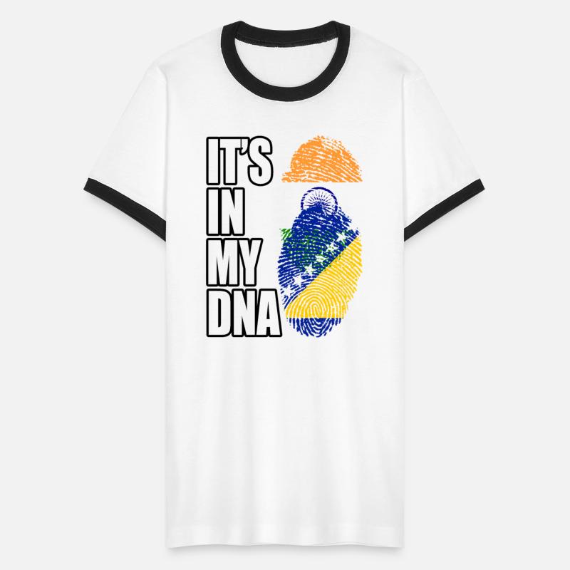 Indian And Bosnian Mix Heritage DNA Flag