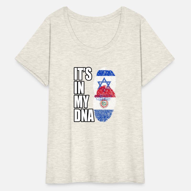 Israel And Paraguayan Mix Heritage DNA Flag