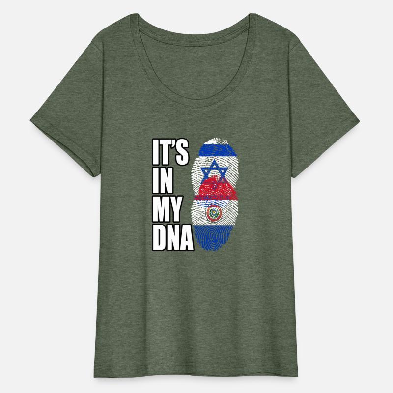 Israel And Paraguayan Mix Heritage DNA Flag