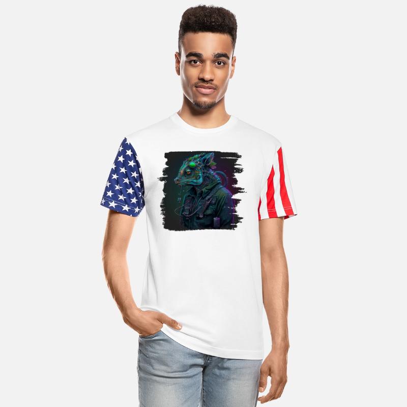 Jackson Chameleon Cyberpunk Dystopian Vaporwave