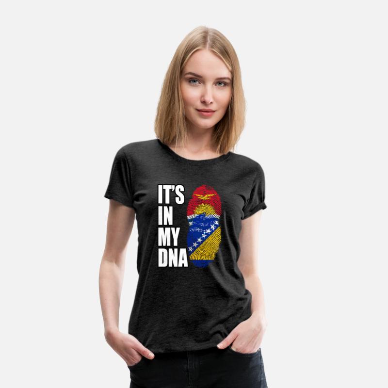 Kiribati And Bosnian Mix Heritage DNA Flag