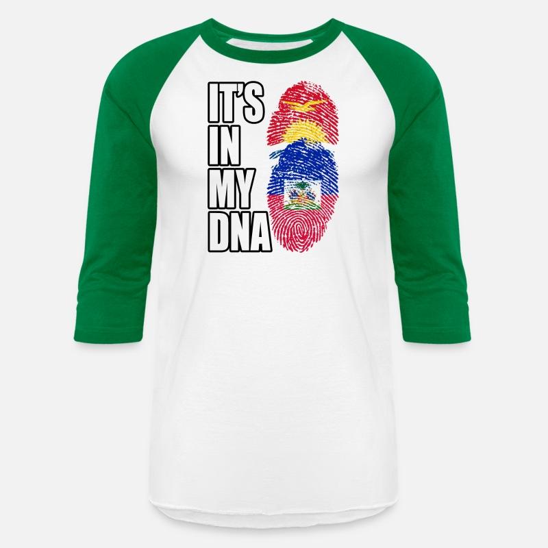Kiribati And Haitian Mix Heritage DNA Flag