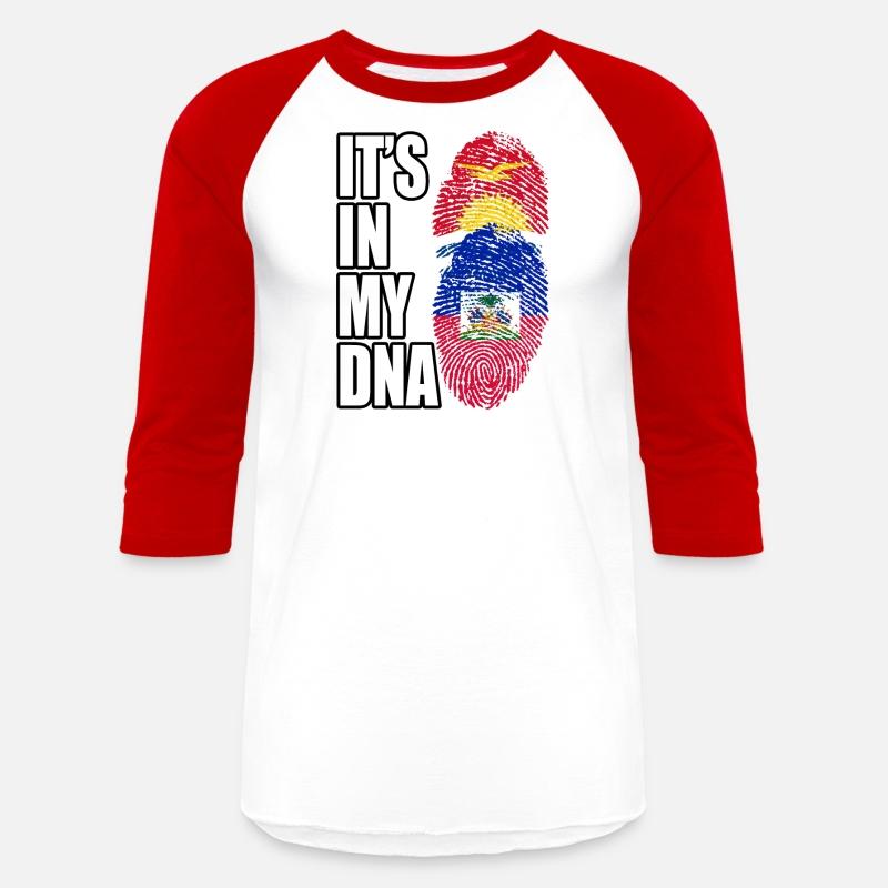 Kiribati And Haitian Mix Heritage DNA Flag