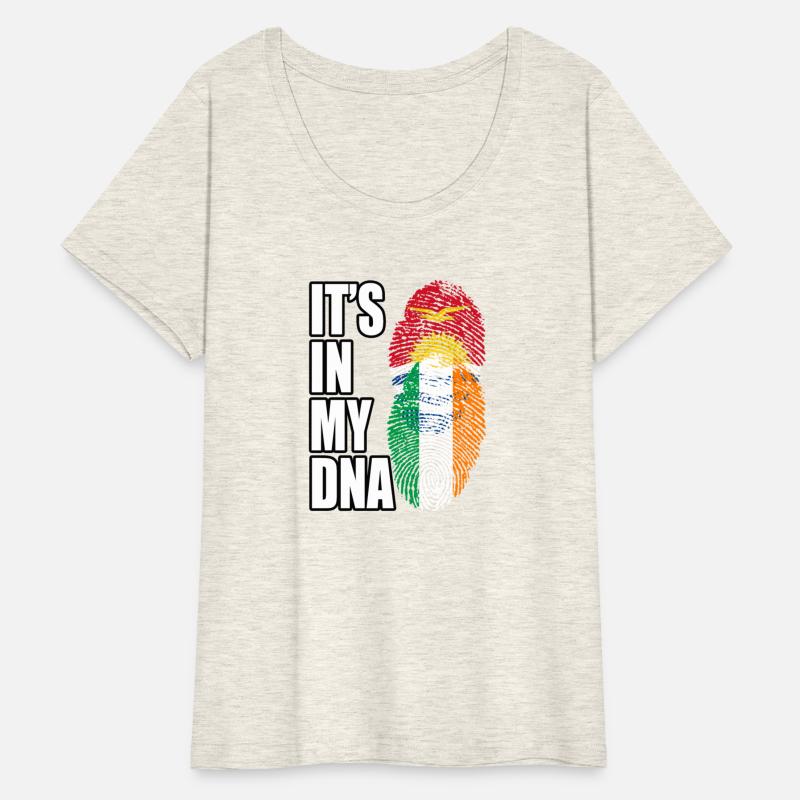 Kiribati And Irish Mix Heritage DNA Flag