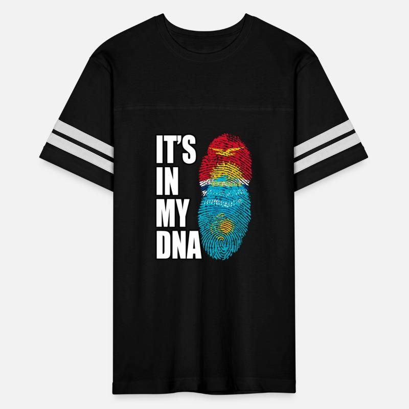 Kiribati And Kazakhstani Mix Heritage DNA Flag