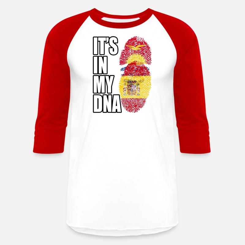 Kiribati And Spaniard Mix Heritage DNA Flag