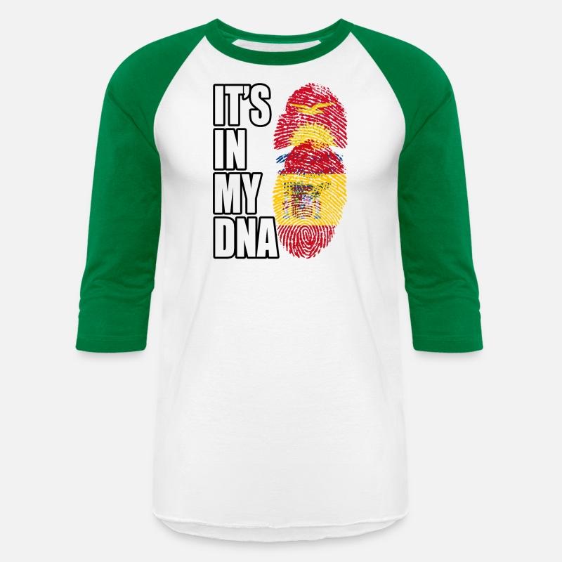 Kiribati And Spaniard Mix Heritage DNA Flag