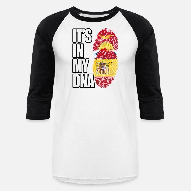 Kiribati And Spaniard Mix Heritage DNA Flag