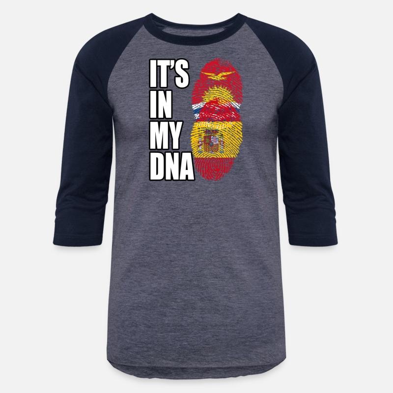 Kiribati And Spaniard Mix Heritage DNA Flag