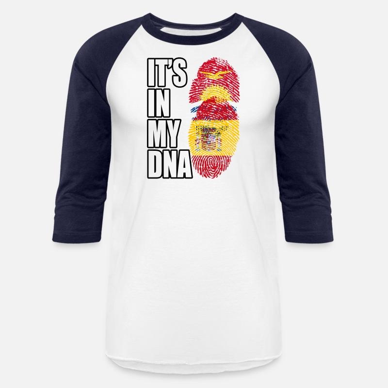 Kiribati And Spaniard Mix Heritage DNA Flag