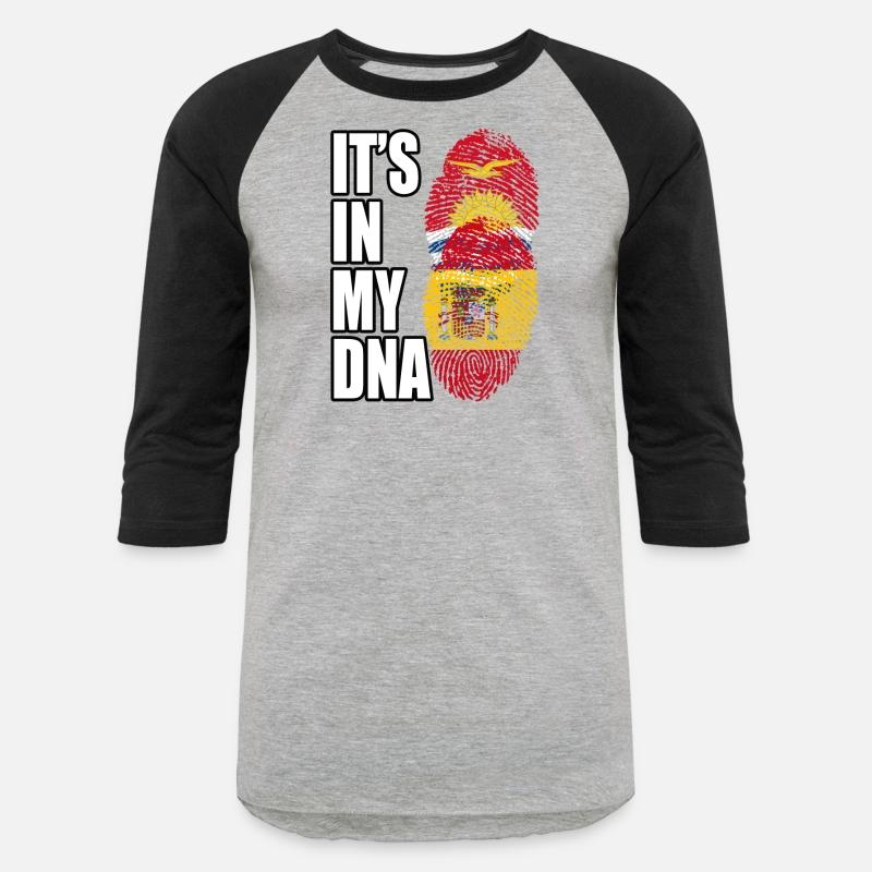 Kiribati And Spaniard Mix Heritage DNA Flag