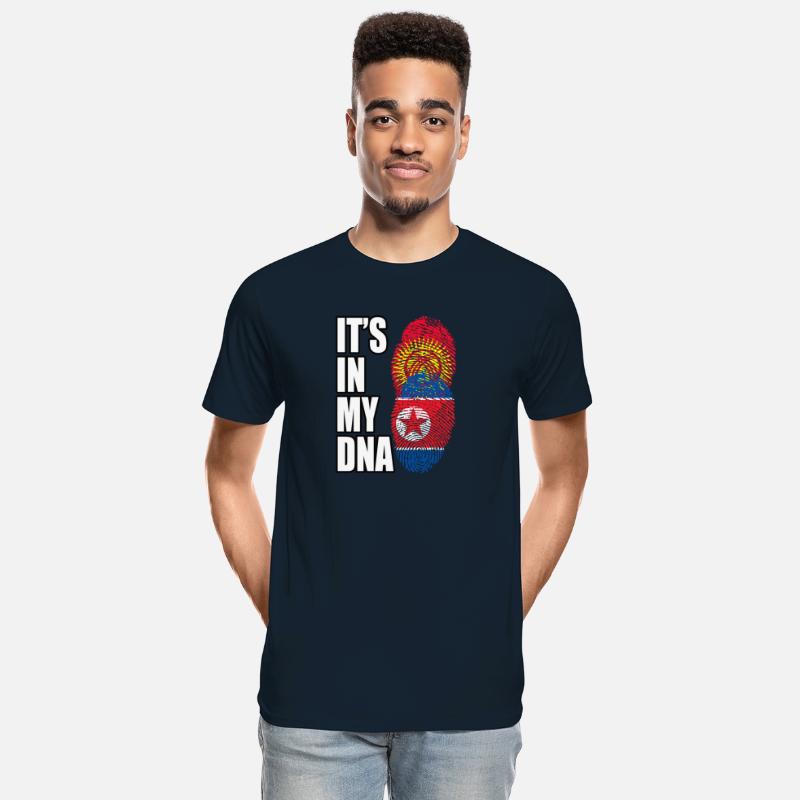 Kyrgyzstani And North Korean Mix Heritage DNA Flag