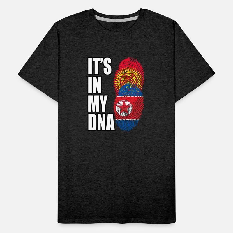 Kyrgyzstani And North Korean Mix Heritage DNA Flag