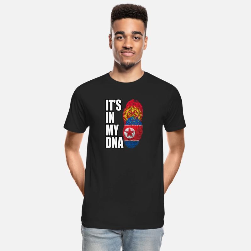 Kyrgyzstani And North Korean Mix Heritage DNA Flag