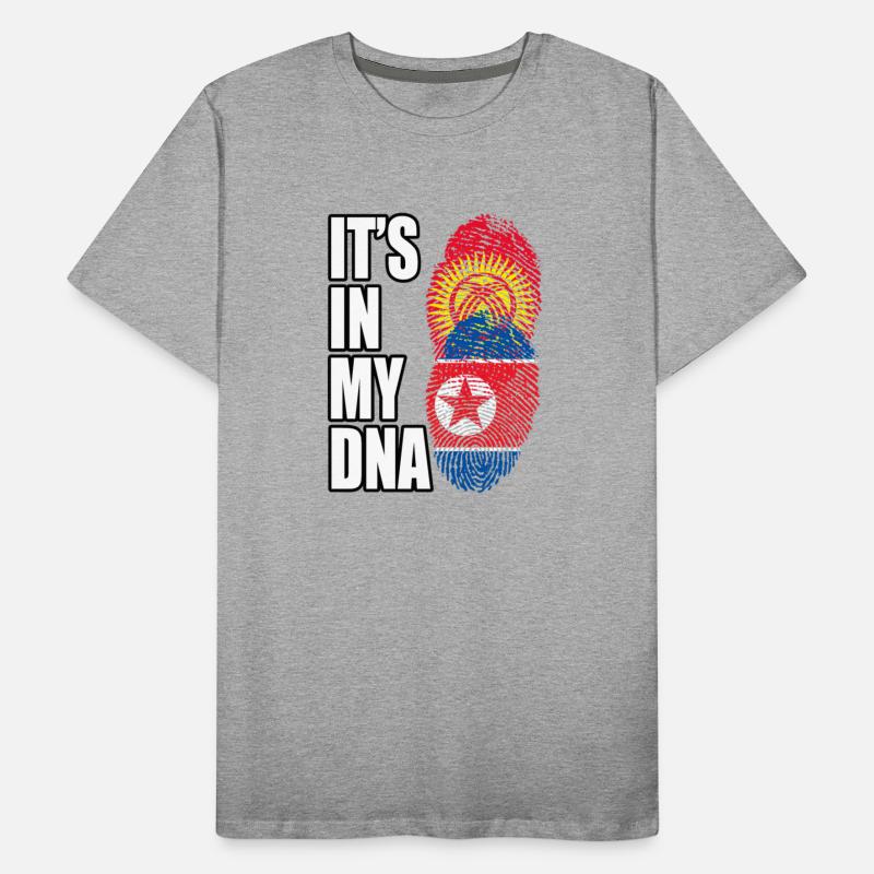 Kyrgyzstani And North Korean Mix Heritage DNA Flag