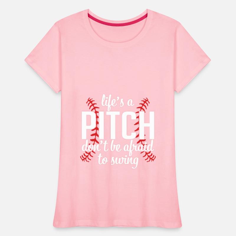 Life's A Pitch Don't Be Afraid To Swing Baseball