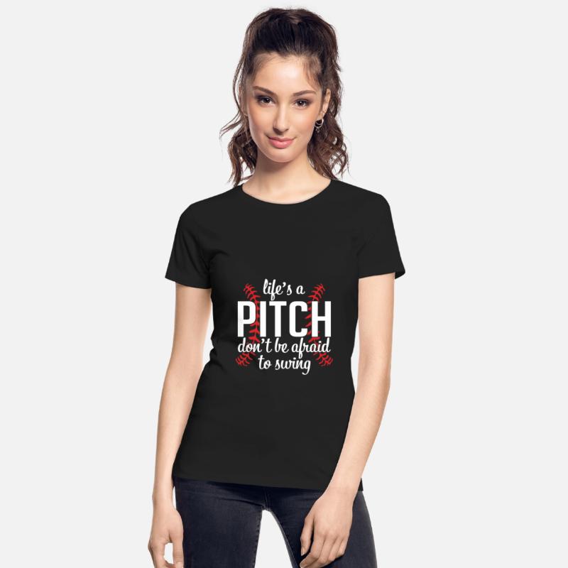 Life's A Pitch Don't Be Afraid To Swing Baseball