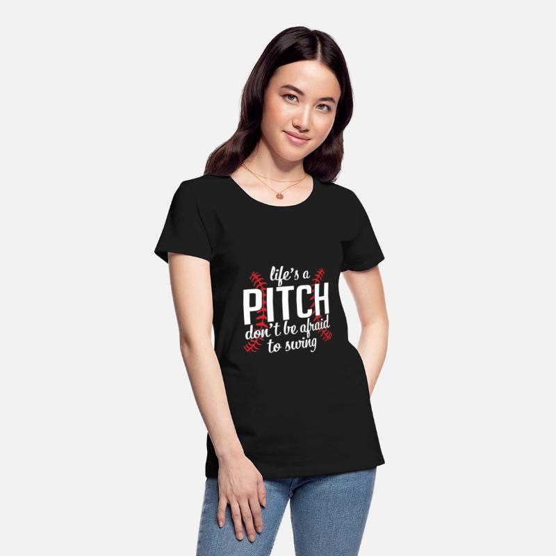 Life's A Pitch Don't Be Afraid To Swing Baseball