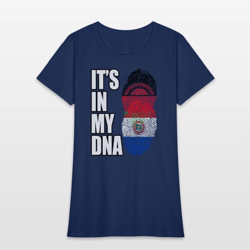Malawian And Paraguayan Mix Heritage DNA Flag
