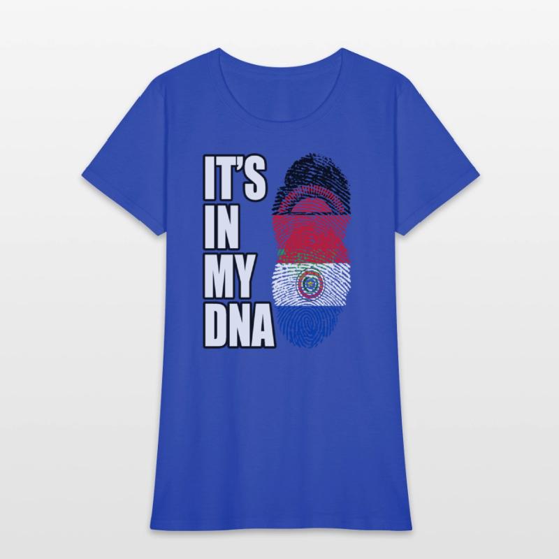 Malawian And Paraguayan Mix Heritage DNA Flag