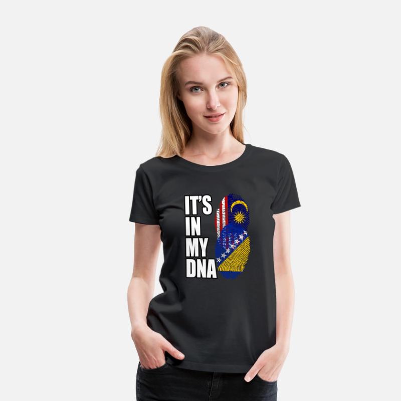 Malaysian And Bosnian Mix Heritage DNA Flag